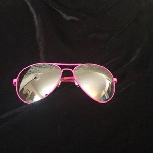 Pink Aviator Sunglasses